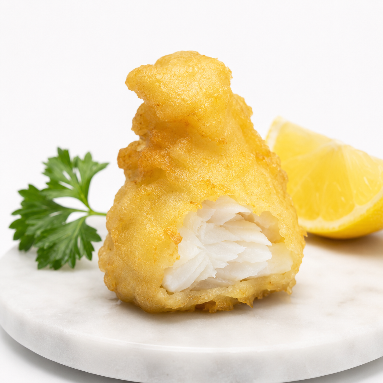 Tempura-Þorsk Forréttabitar